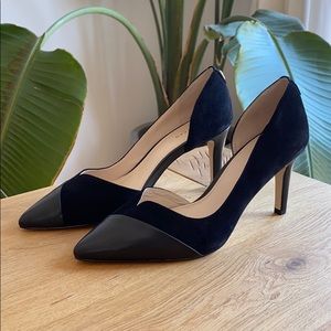 Cole Haan - Point-Toe Leather D’Orsay Pumps